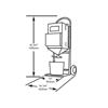 GOV-100-PFD  Gullco Portable Flux Holding Oven 115 Volt, 100-400°F (38-205°C) Temperature, 400 Watts Complete with Thermostat, Thermometer & Shut-off Valve.  44Kg Capacity